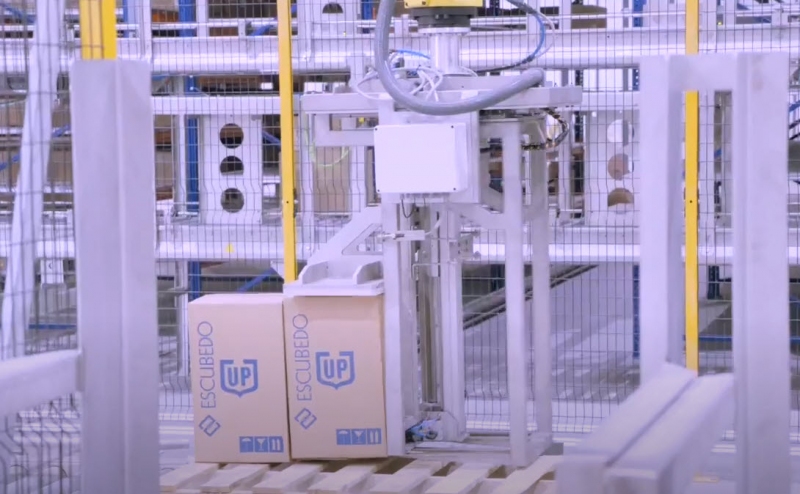 Un nou paletitzador robotitzat millora els processos logístics d’Escubedo